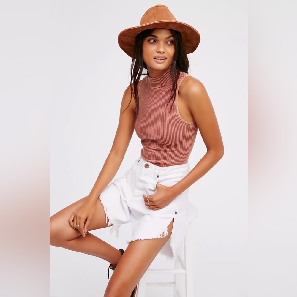 Intimately by Free People No Looking Back Washed Cami Washed Clay M/L